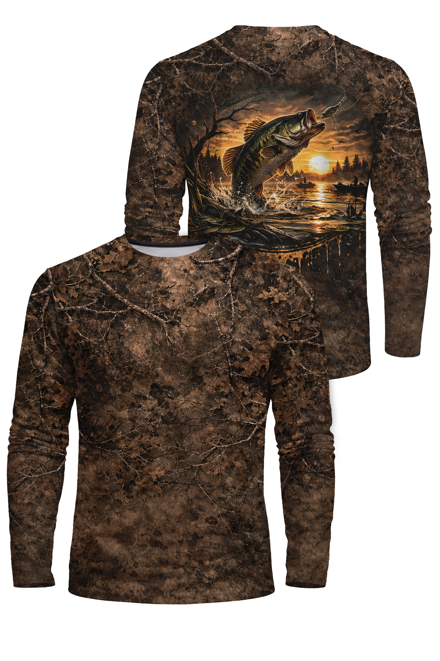 Performance Hunting Long Sleeve - Swamp Bass Dusk - SD8B