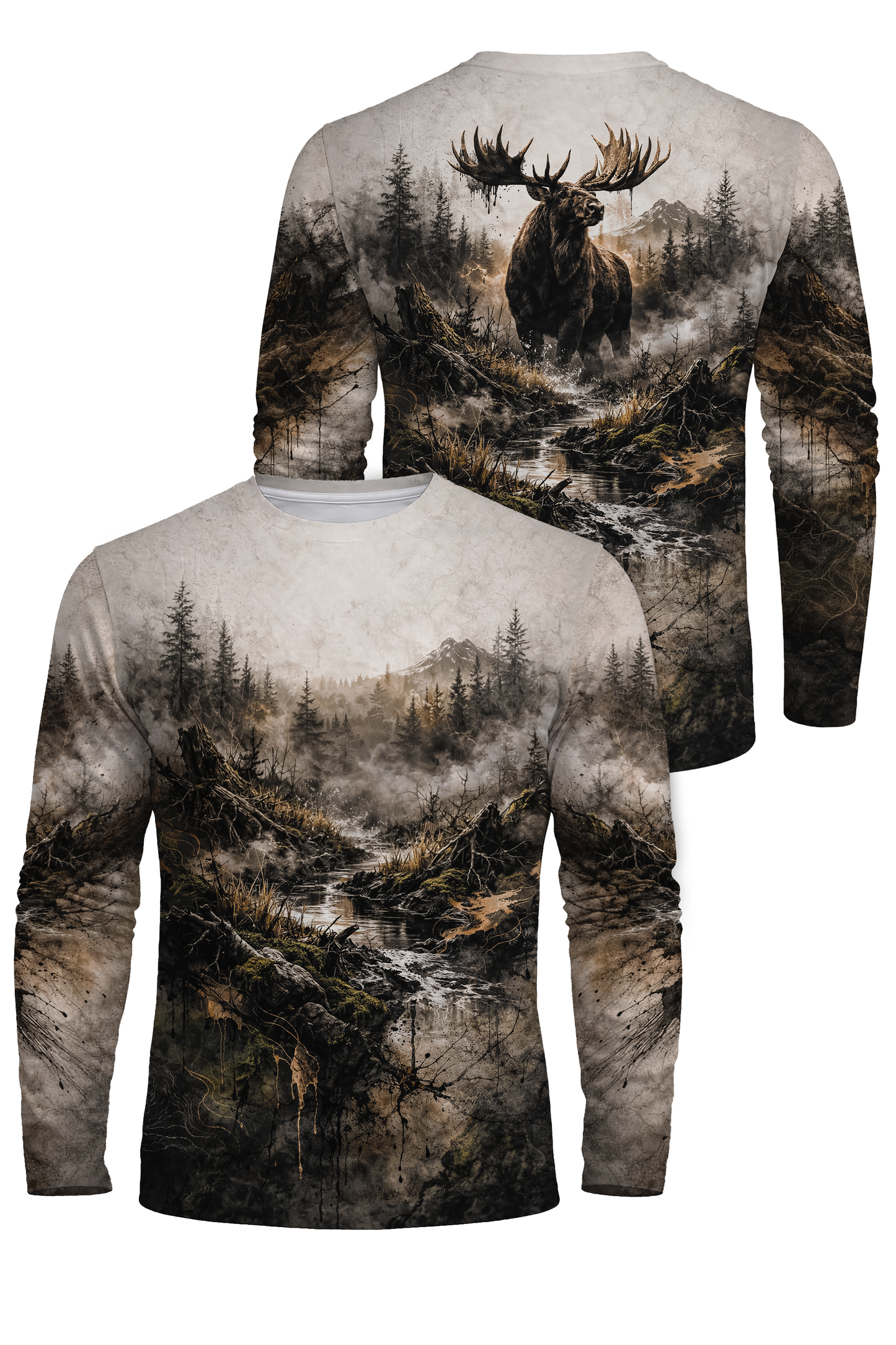 Performance Hunting Long Sleeve - Foggy River Moose - RF1M