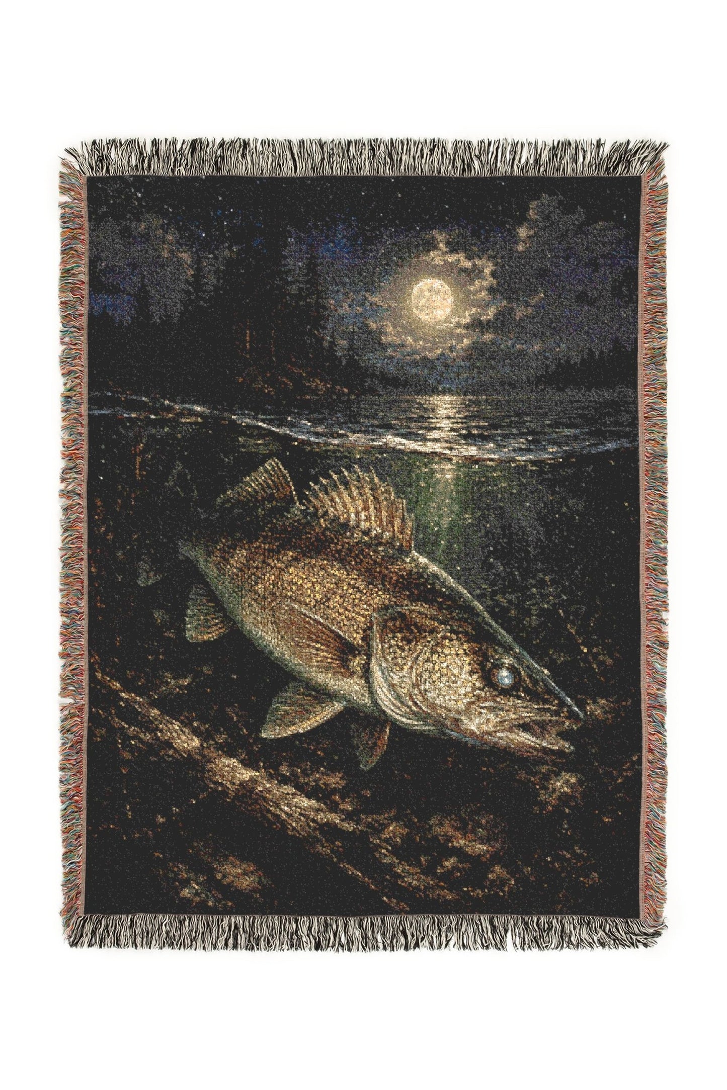 Silver Bend Woven Lodge Throw Blanket