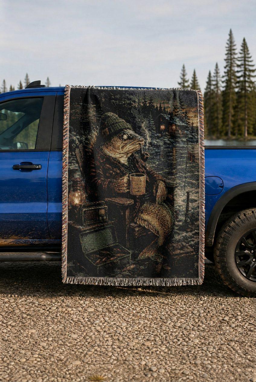 WB0020K woven blanket lifestyle mockup 02