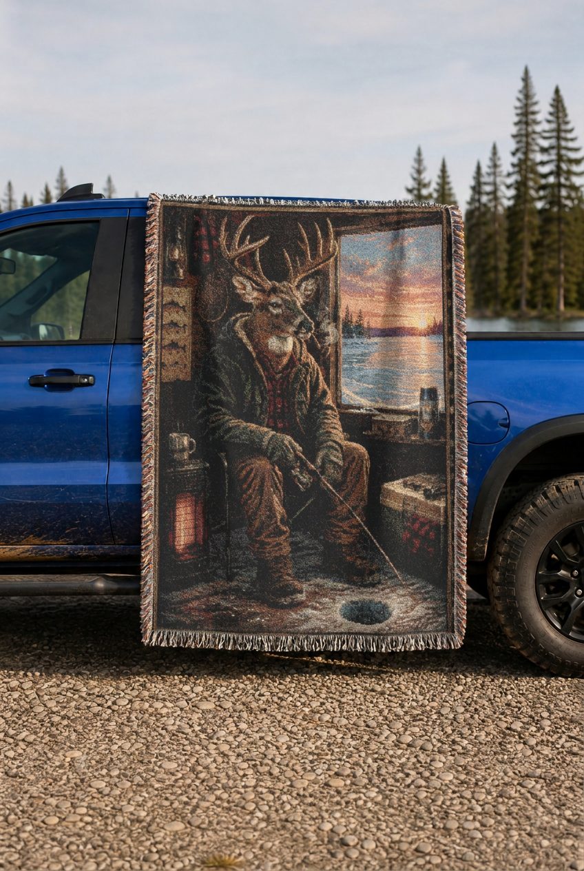 WB0026K woven blanket lifestyle mockup 02