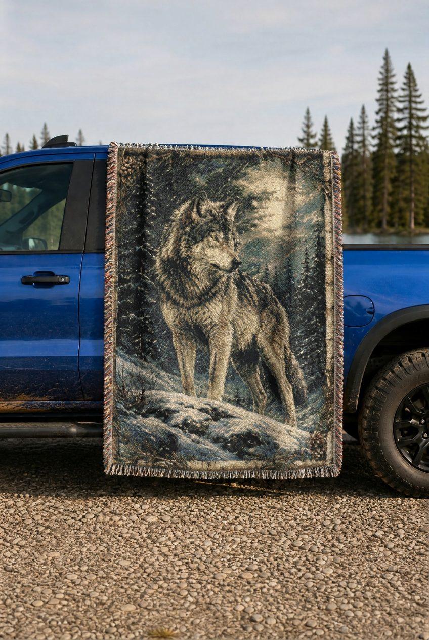 WB0040K woven blanket lifestyle mockup 02