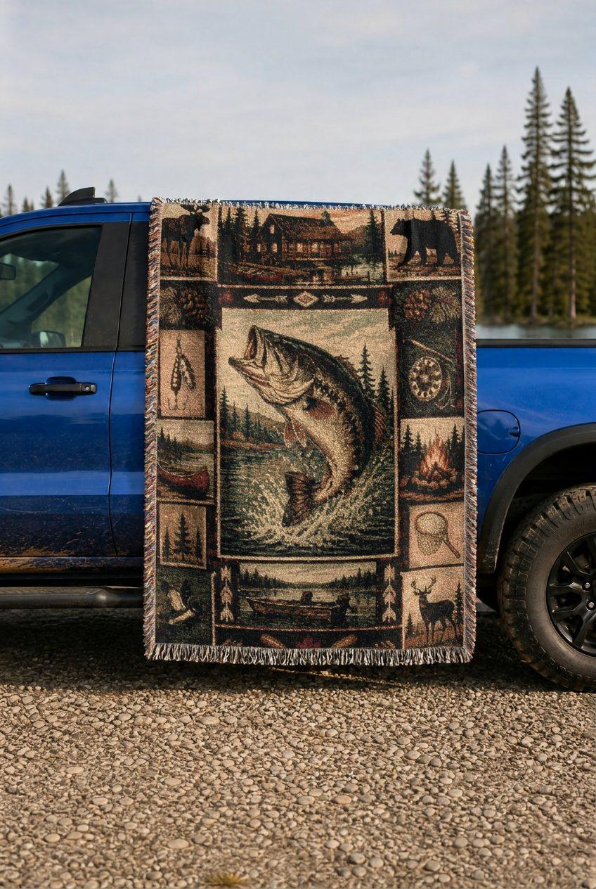 WB0044K woven blanket lifestyle mockup 02