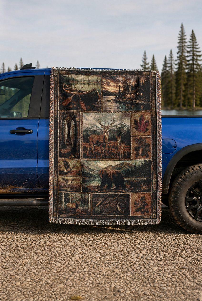 WB0046K woven blanket lifestyle mockup 02