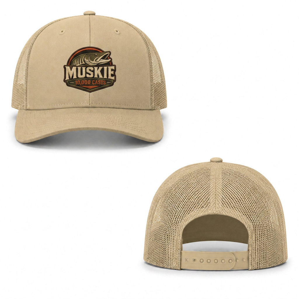 Muskie Casts Trucker Cap - khaki