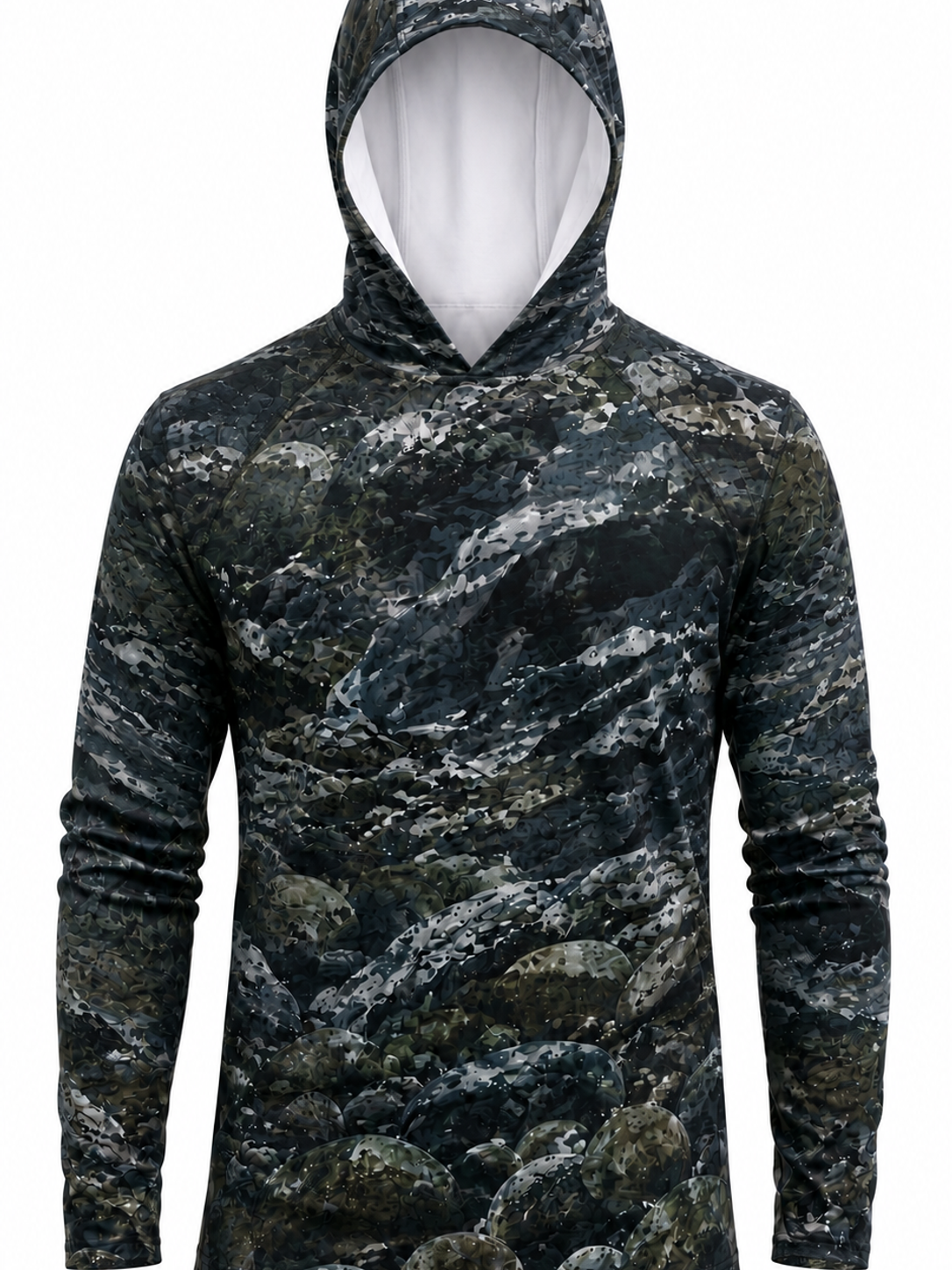 AirLite Fishing Sun Hoodie - River Trout Breaker - TBT107 mockup opposite side