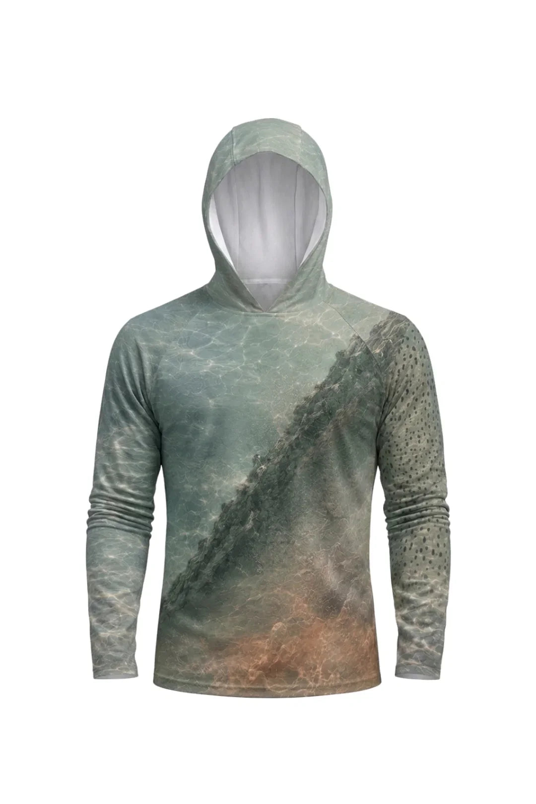 AirLite Fishing Sun Hoodie - Wild Lahontan Trout - MHL010 mockup opposite side