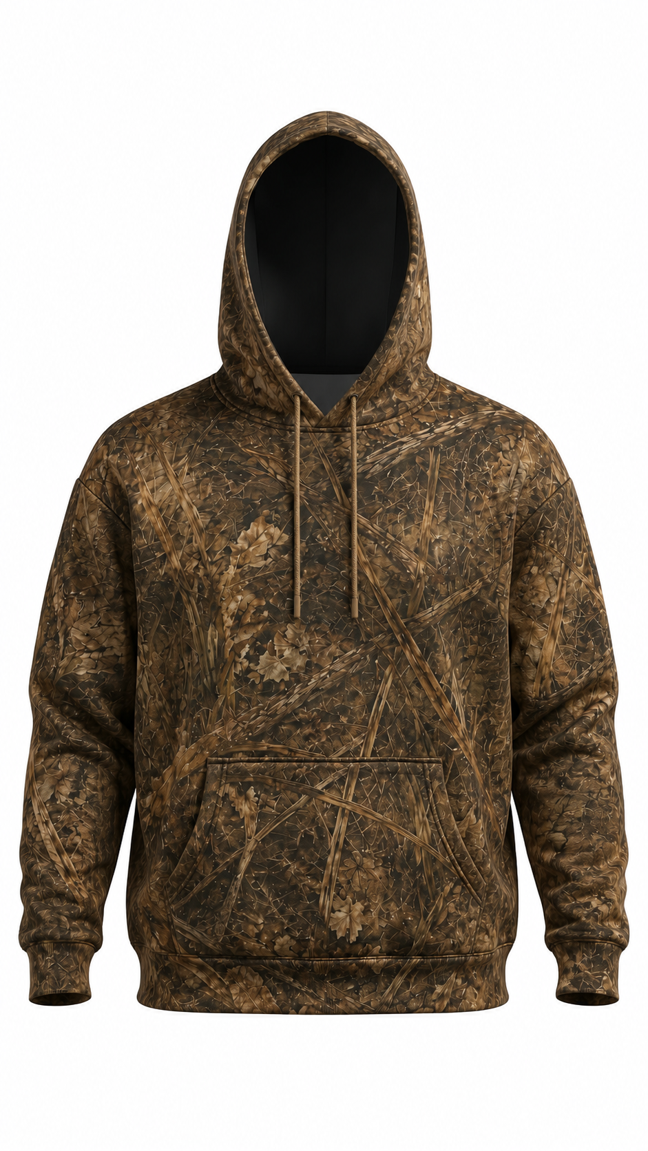 Performance Fishing Fleece-Lined Hoodie - Redfish Copper Tide Edge - AUH03 image 2