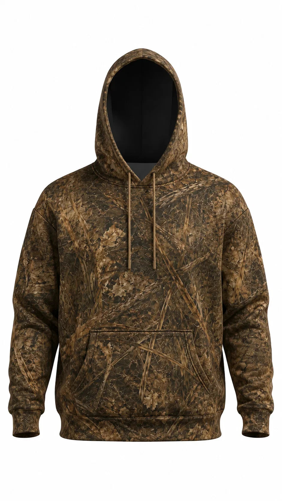 Performance Fishing Fleece-Lined Hoodie - Redfish Copper Tide Edge - AUH03 image 2
