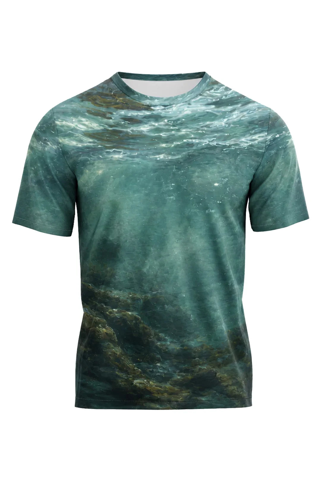 Pro Fishing Short Sleeve - Cold Teal Walleye - AOS69 image 5