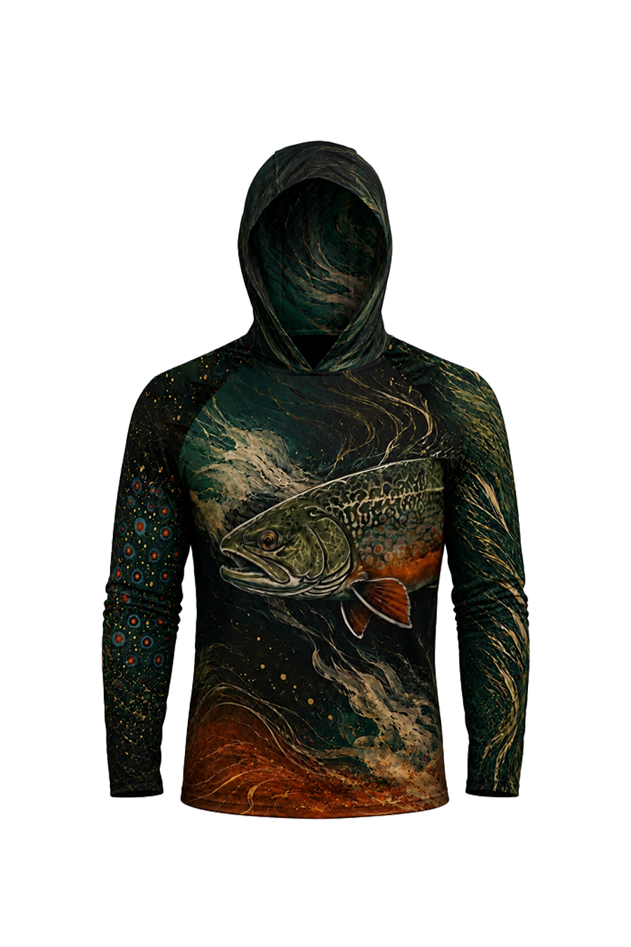 AirLite Fishing Sun Hoodie - Whirlpool Brook Trout image 6