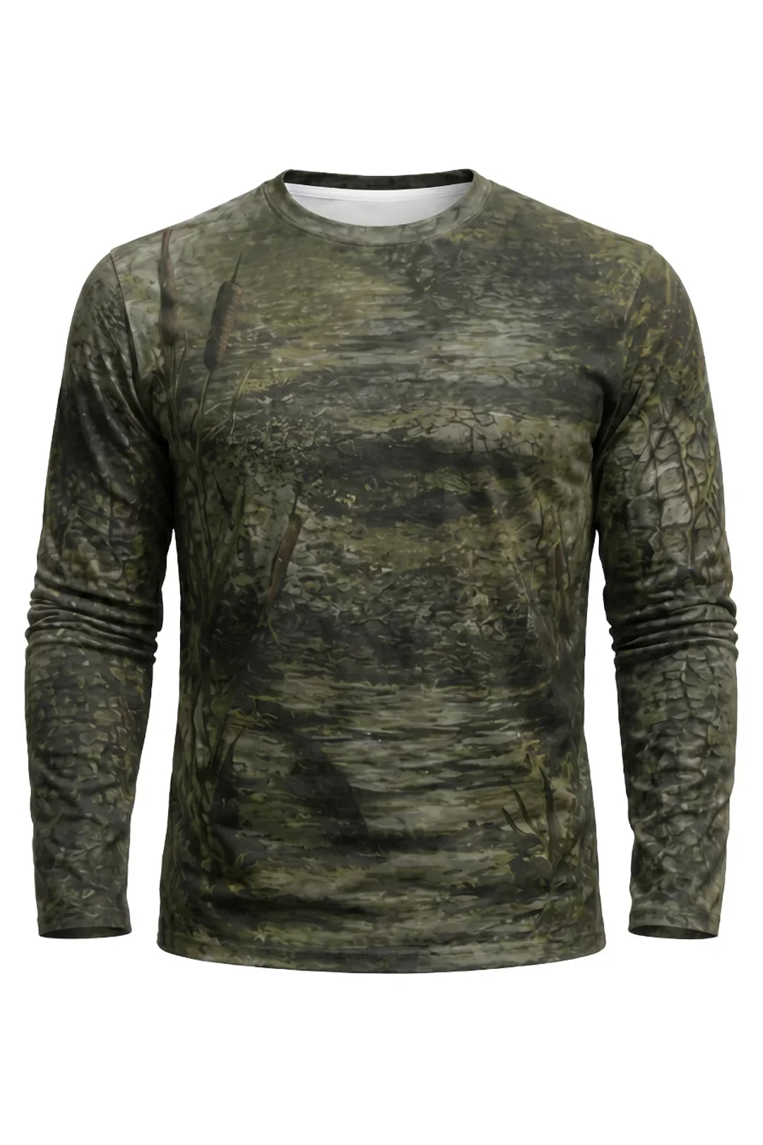 Performance Fishing Long Sleeve - Bayou Ambush Gator - AOF113 mockup opposite side