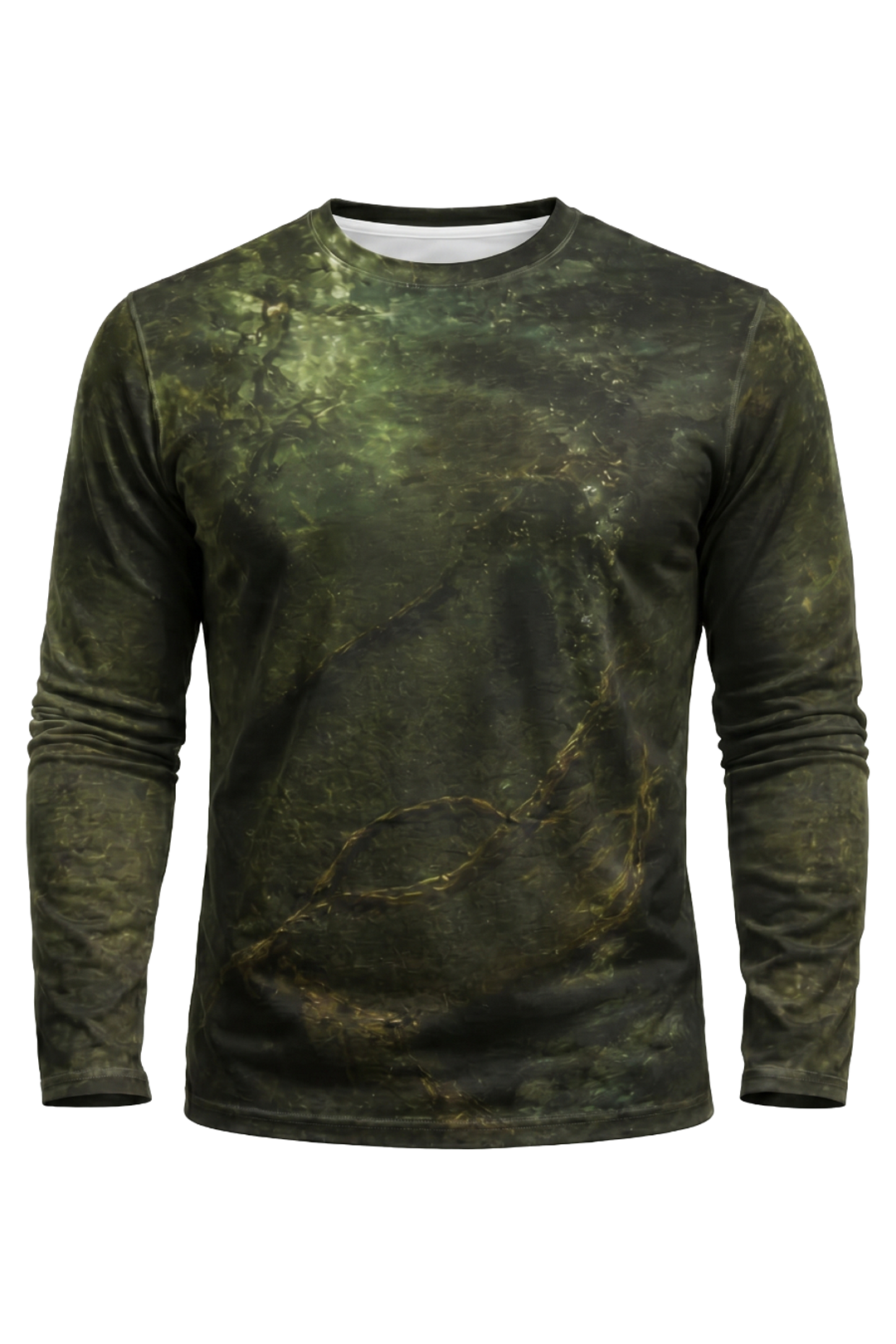 Performance Fishing Long Sleeve - Dark Weed Musky Strike - AOF63 mockup opposite side