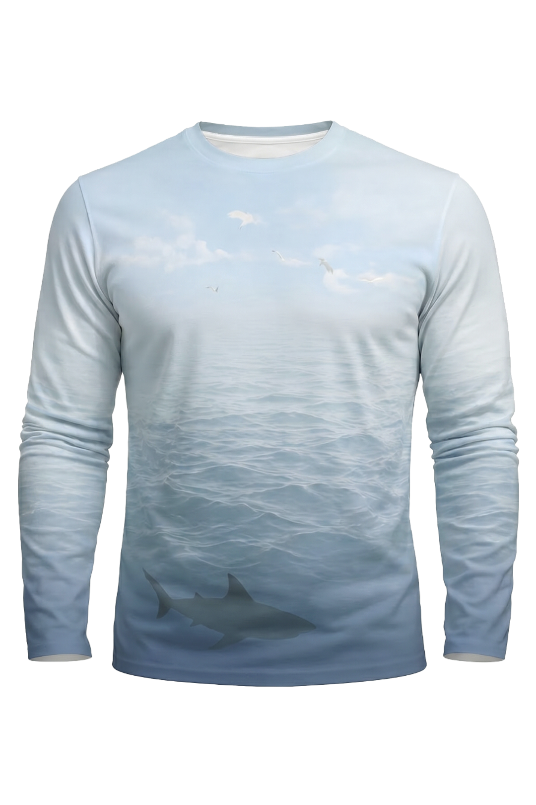 Performance Fishing Long Sleeve - Great White Cat Rider - AOF54 mockup opposite side