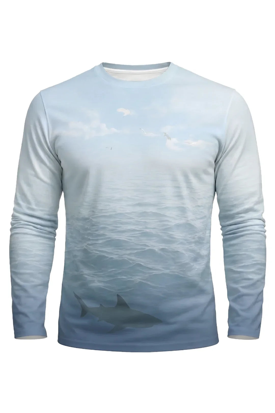 Performance Fishing Long Sleeve - Great White Cat Rider - AOF54 mockup opposite side