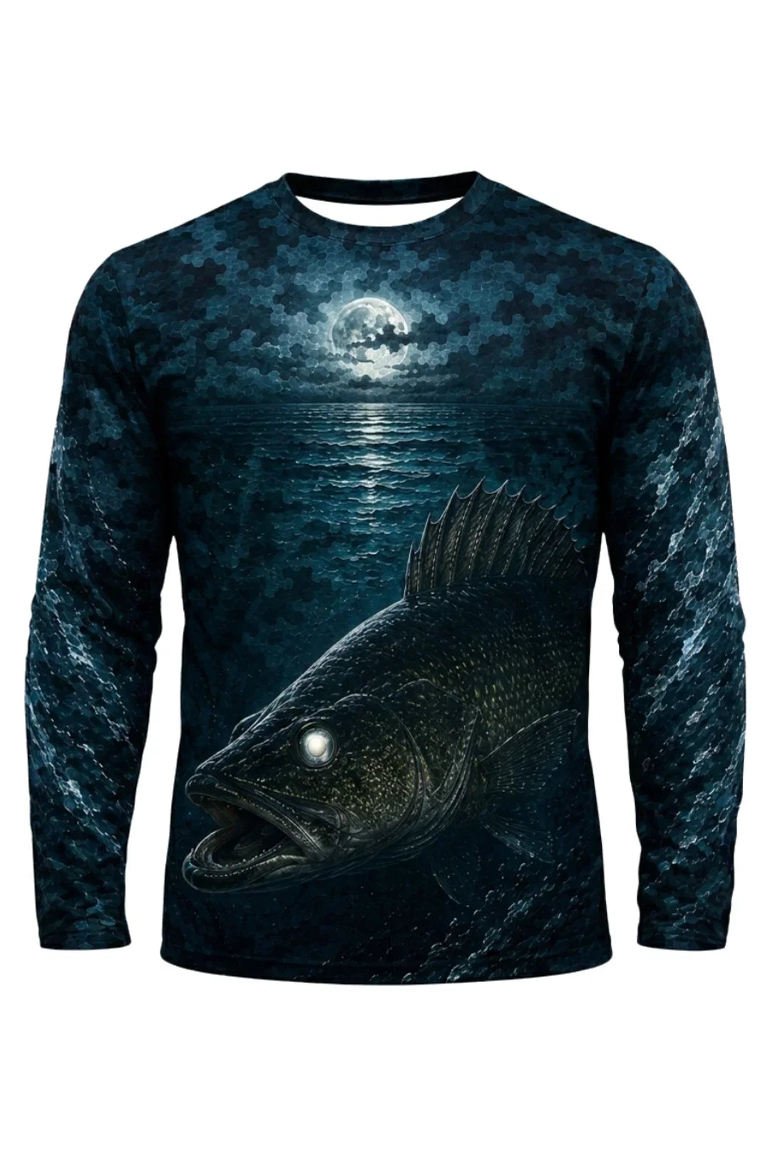 Performance Fishing Long Sleeve - Moonlit Eye Walleye - TBT227 image 6