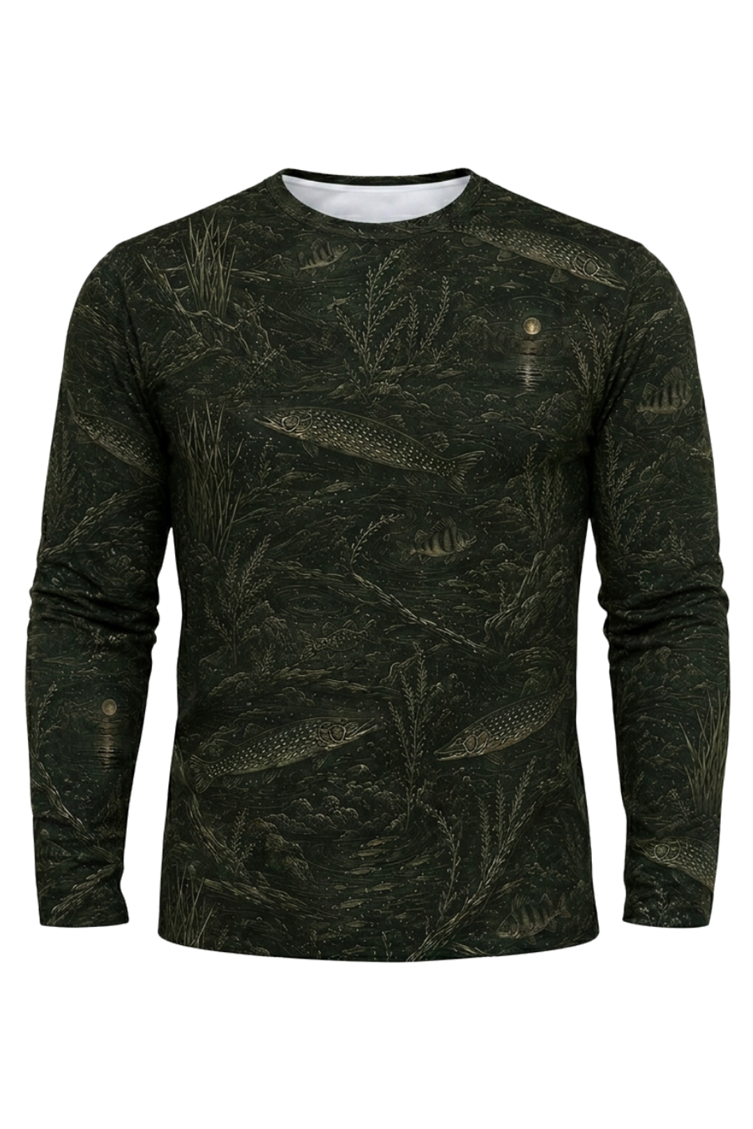 Performance Fishing Long Sleeve - Moonlit Pike Pattern - RP02 mockup opposite side