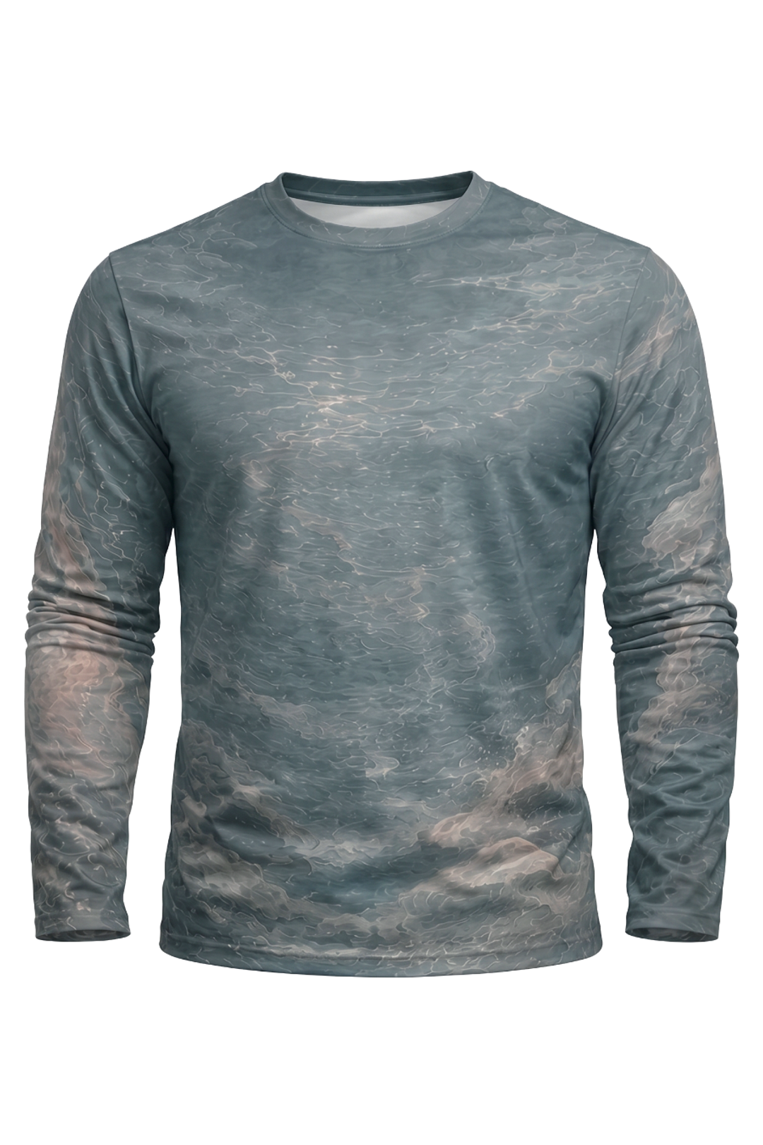 Performance Fishing Long Sleeve - Rainbow Current Preserve - AOF76 mockup opposite side