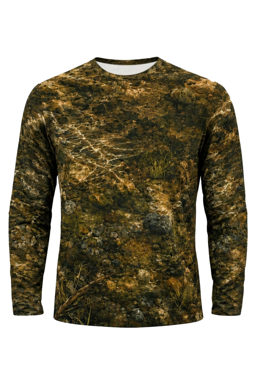 Performance Fishing Long Sleeve - Riverbed Brown Trout - TBT170 mockup opposite side