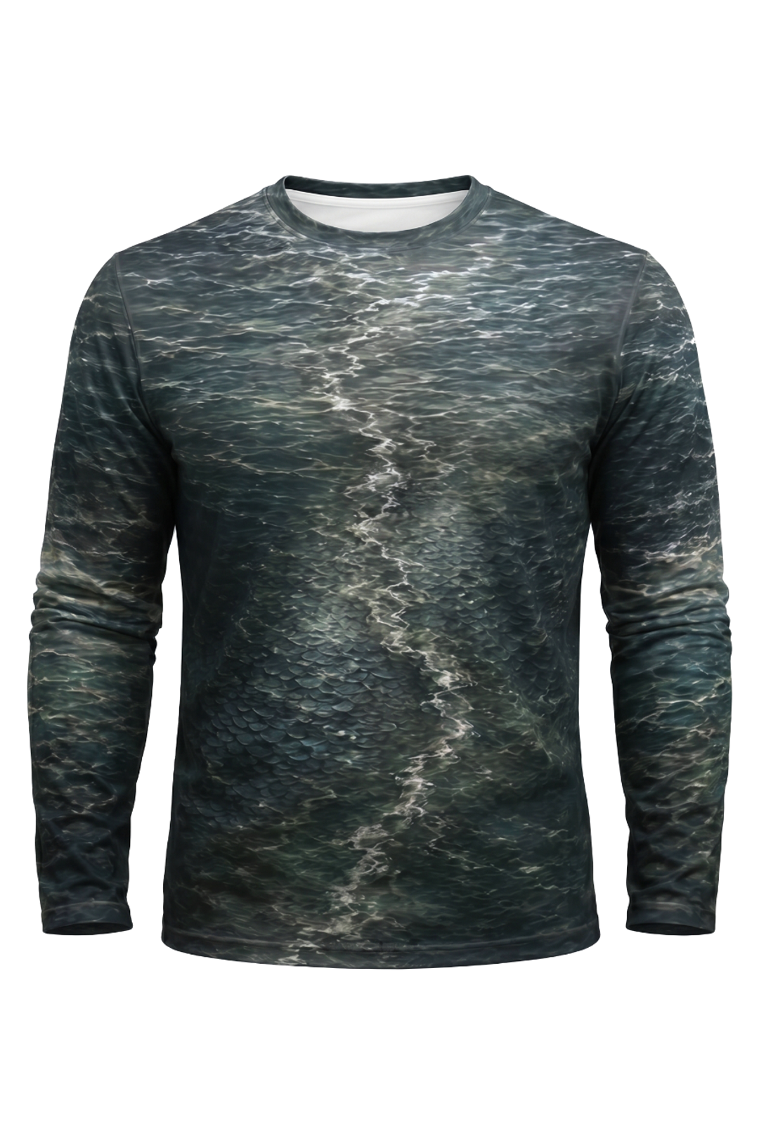 Performance Fishing Long Sleeve - Silver Pass Roll - AOF30 mockup opposite side
