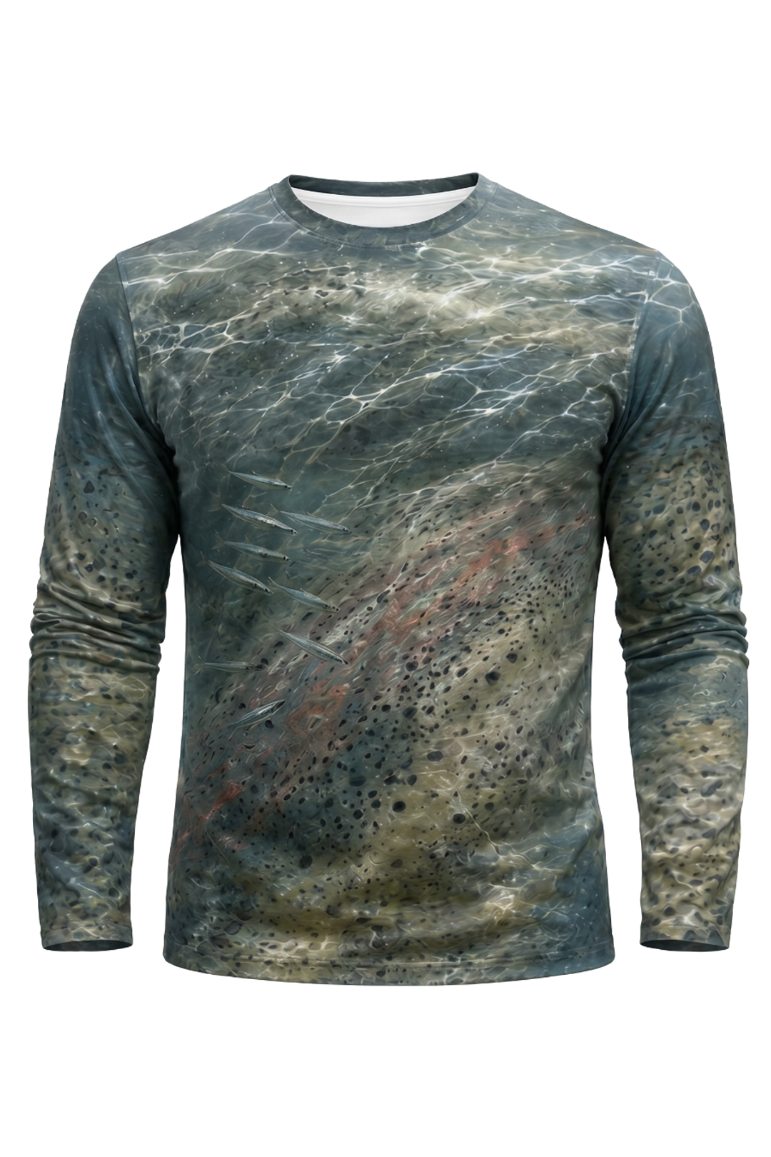Performance Fishing Long Sleeve - Trout Freestone Drift - AOF51 mockup opposite side