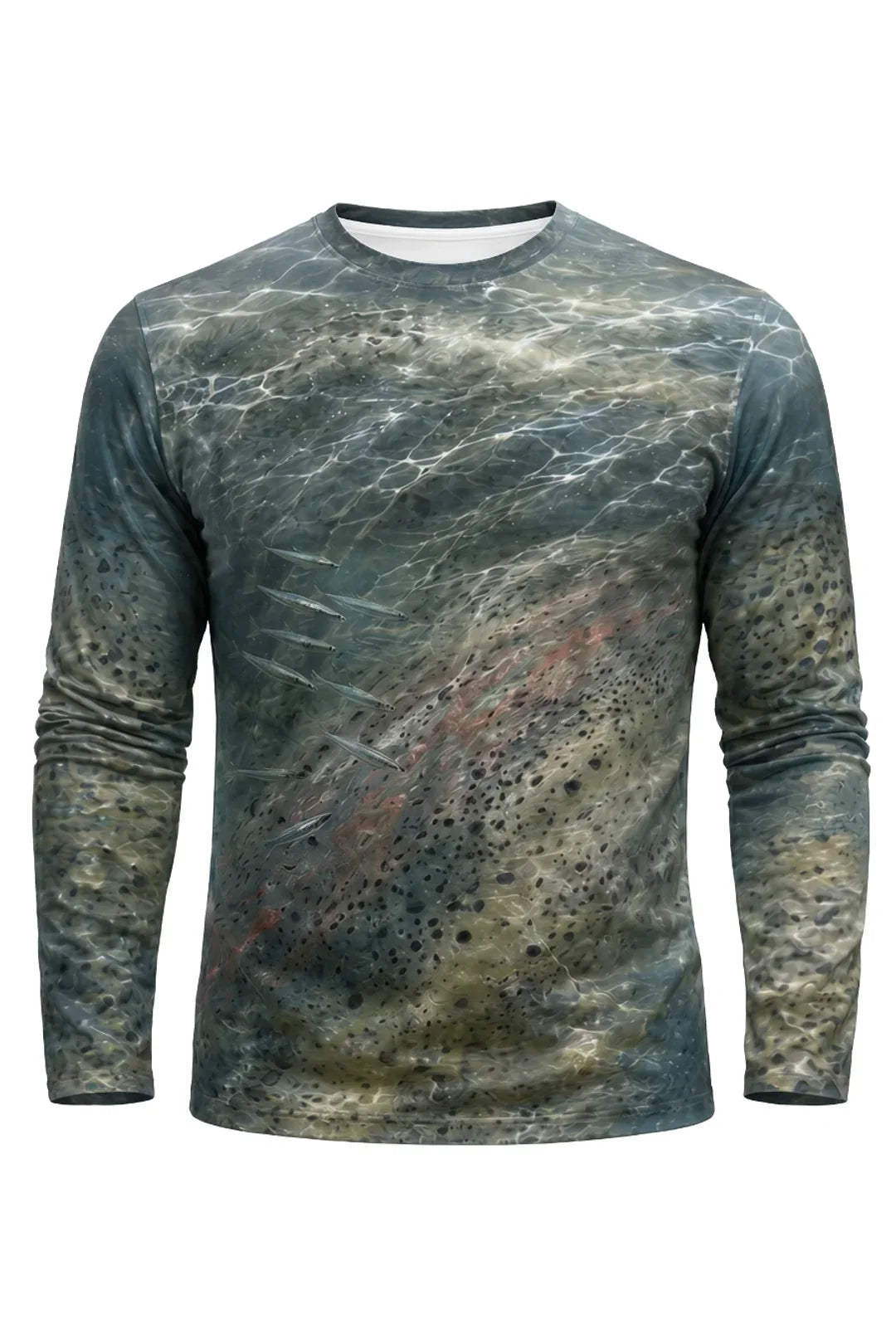 Performance Fishing Long Sleeve - Trout Freestone Drift - AOF51 mockup opposite side