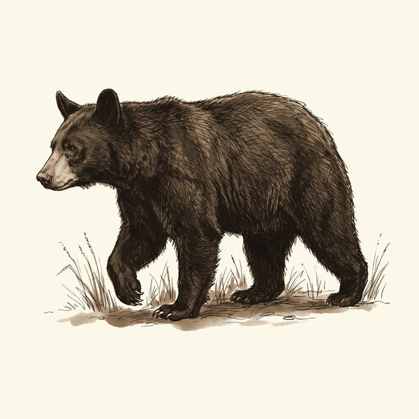 Ink drawing: Bear