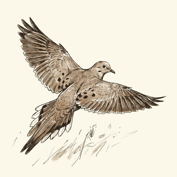 Ink drawing: Dove