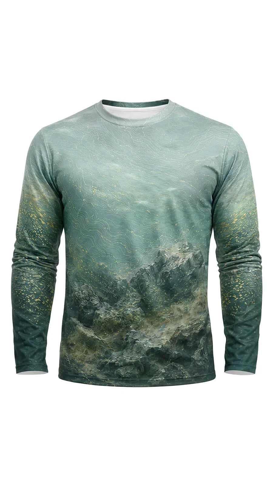 Performance Fishing Long Sleeve - Walleye Mist Reef - AOF164 image 6