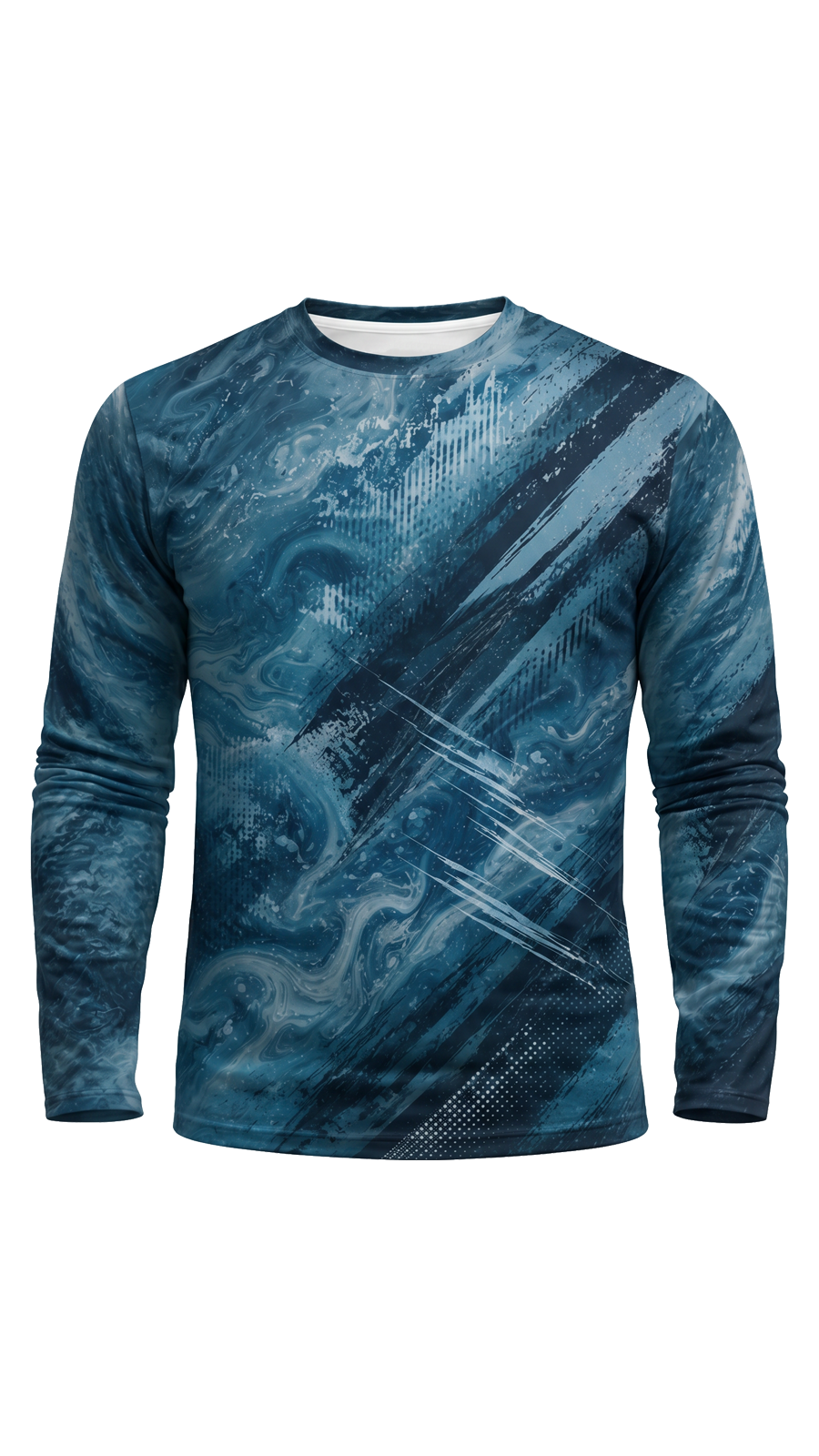 Performance Fishing Long Sleeve - Great White Abyss - AOF175 image 6