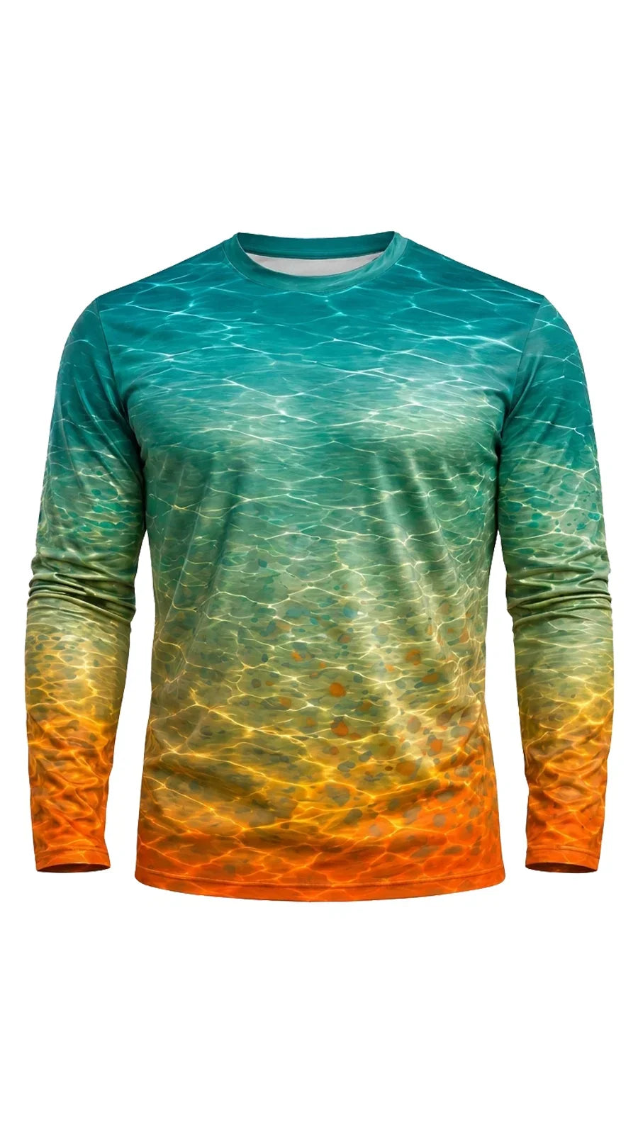 Performance Fishing Long Sleeve - Amber Ripple Pumpkinseed - TBT251 image 6