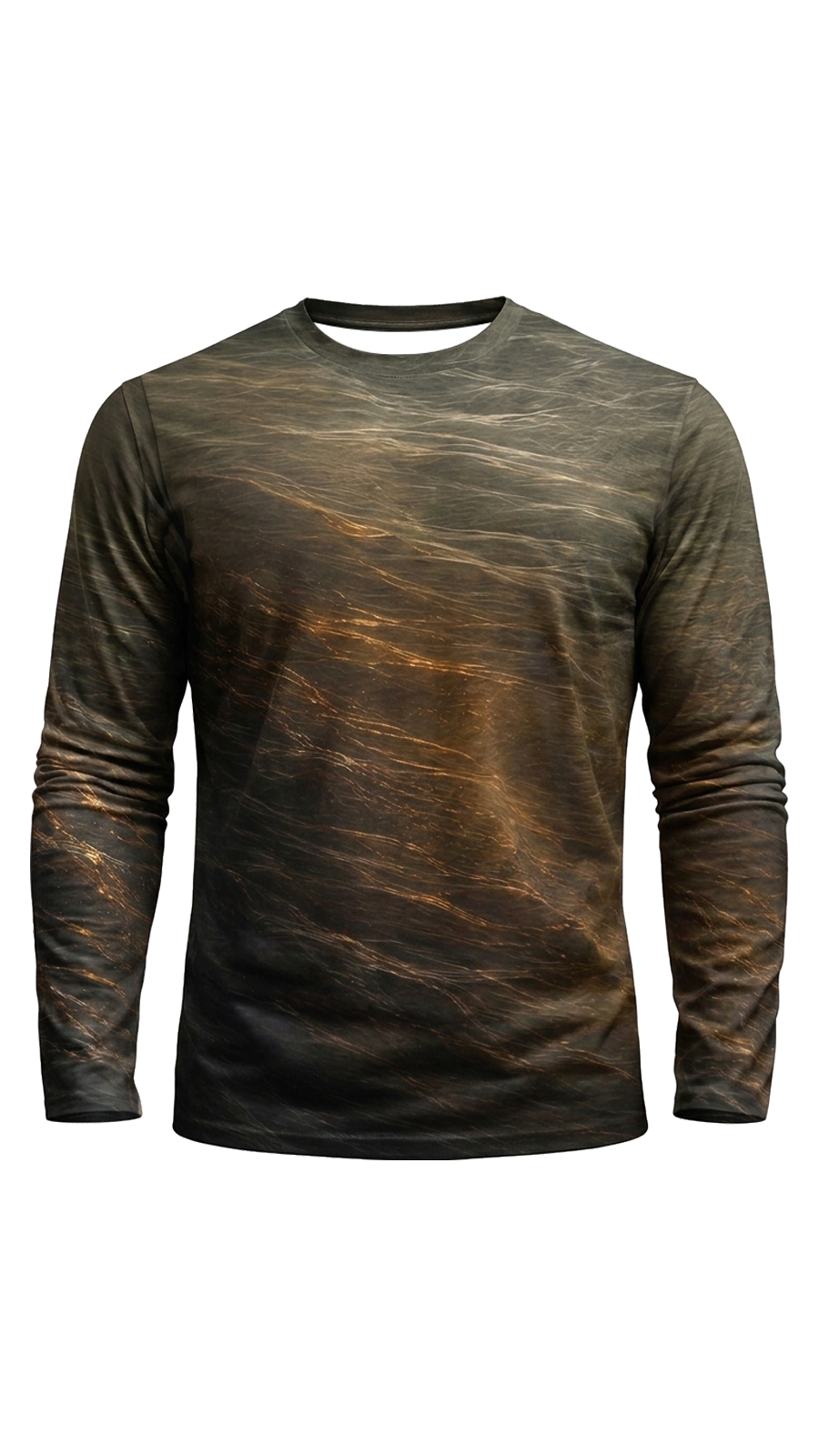 Performance Fishing Long Sleeve - Bronze Burst Trout Leap - TBT296 image 6