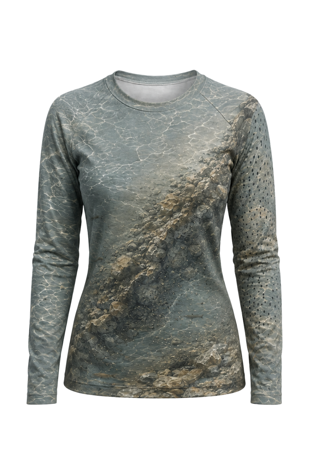 Women’s Fishing Long Sleeve - Ozark Current Crown Brown - AOW08 image 6