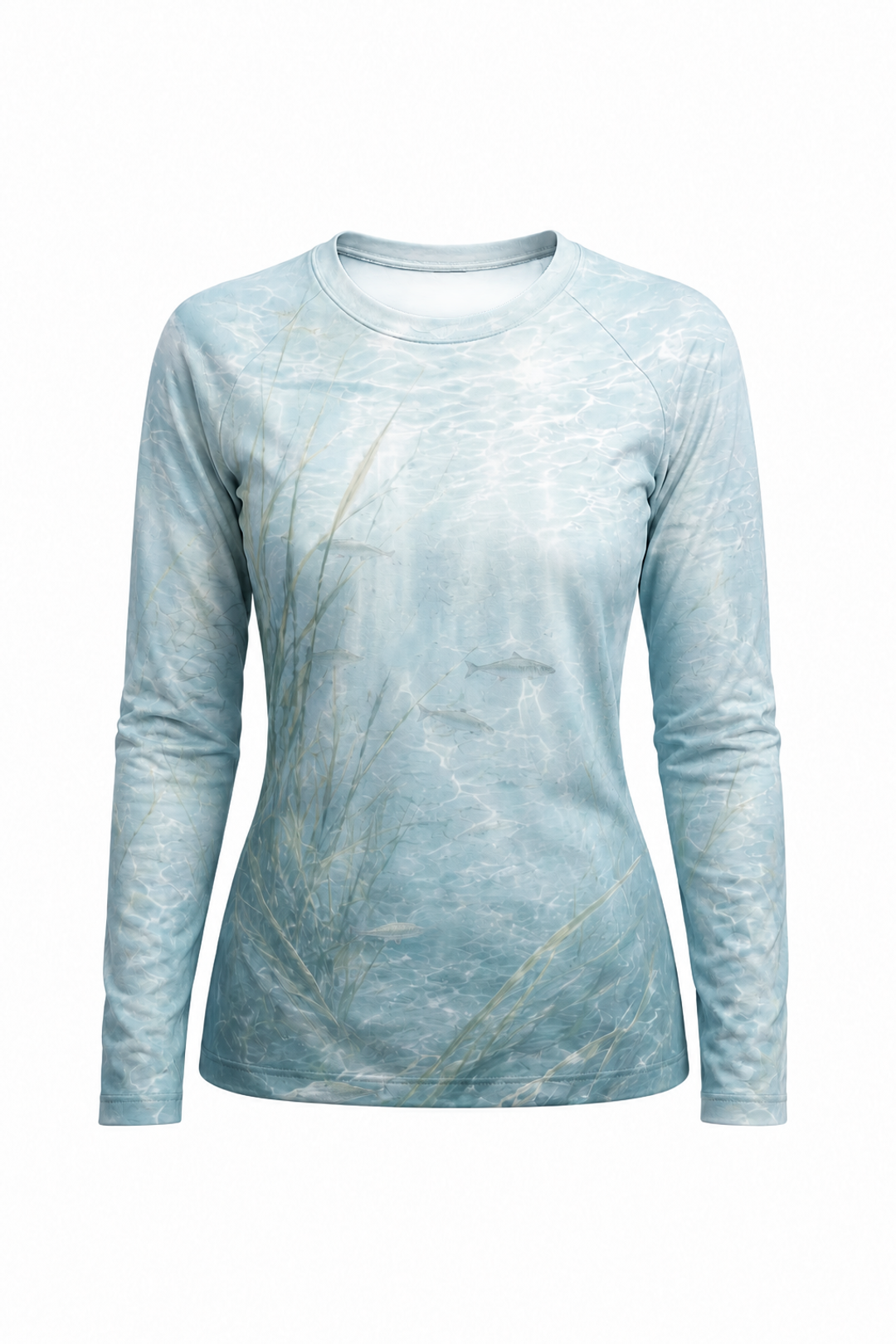 Women’s Fishing Long Sleeve - xxx - AOW13 mockup artwork side