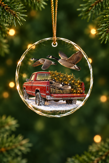 Tailgate of the Northern Flight - Glass Ornament