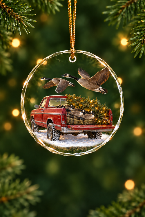 Tailgate of the Northern Flight - Glass Ornament