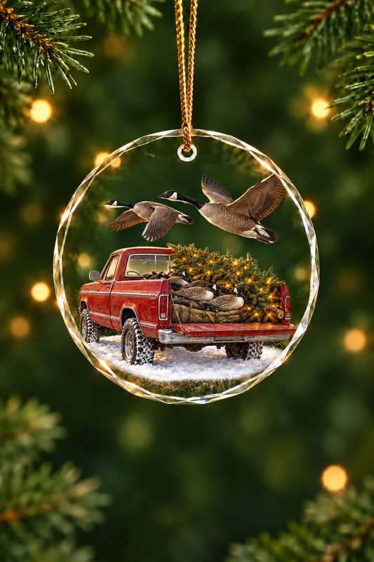 Tailgate of the Northern Flight - Glass Ornament