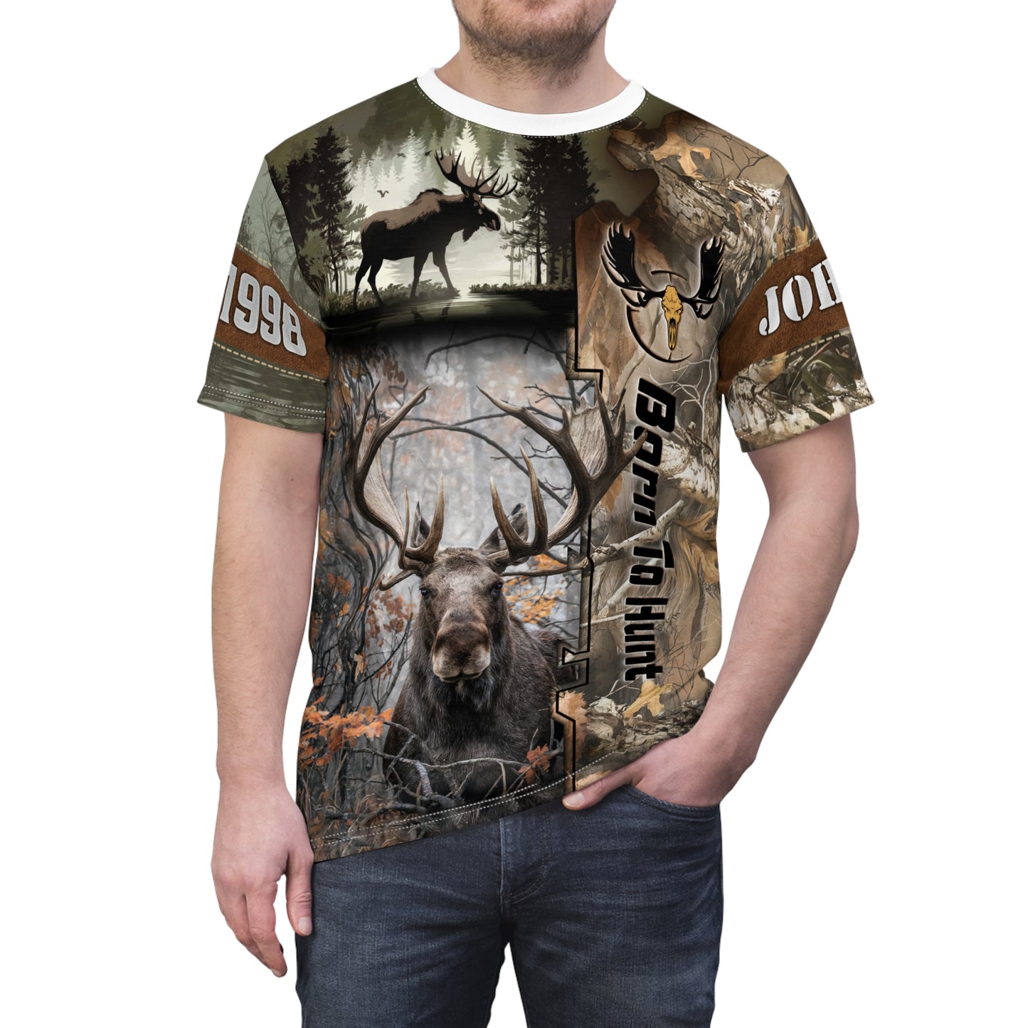 Moose Majesty Personalized Unisex Cut & Sew Tee