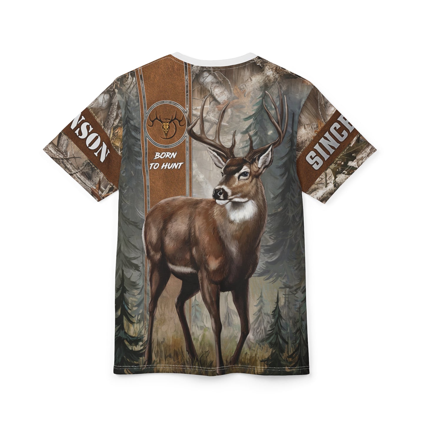 Buck Hunter Personalized Unisex Cut & Sew Tee