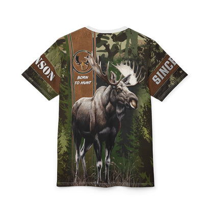 Moose Hunter Personalized Unisex Cut & Sew Tee