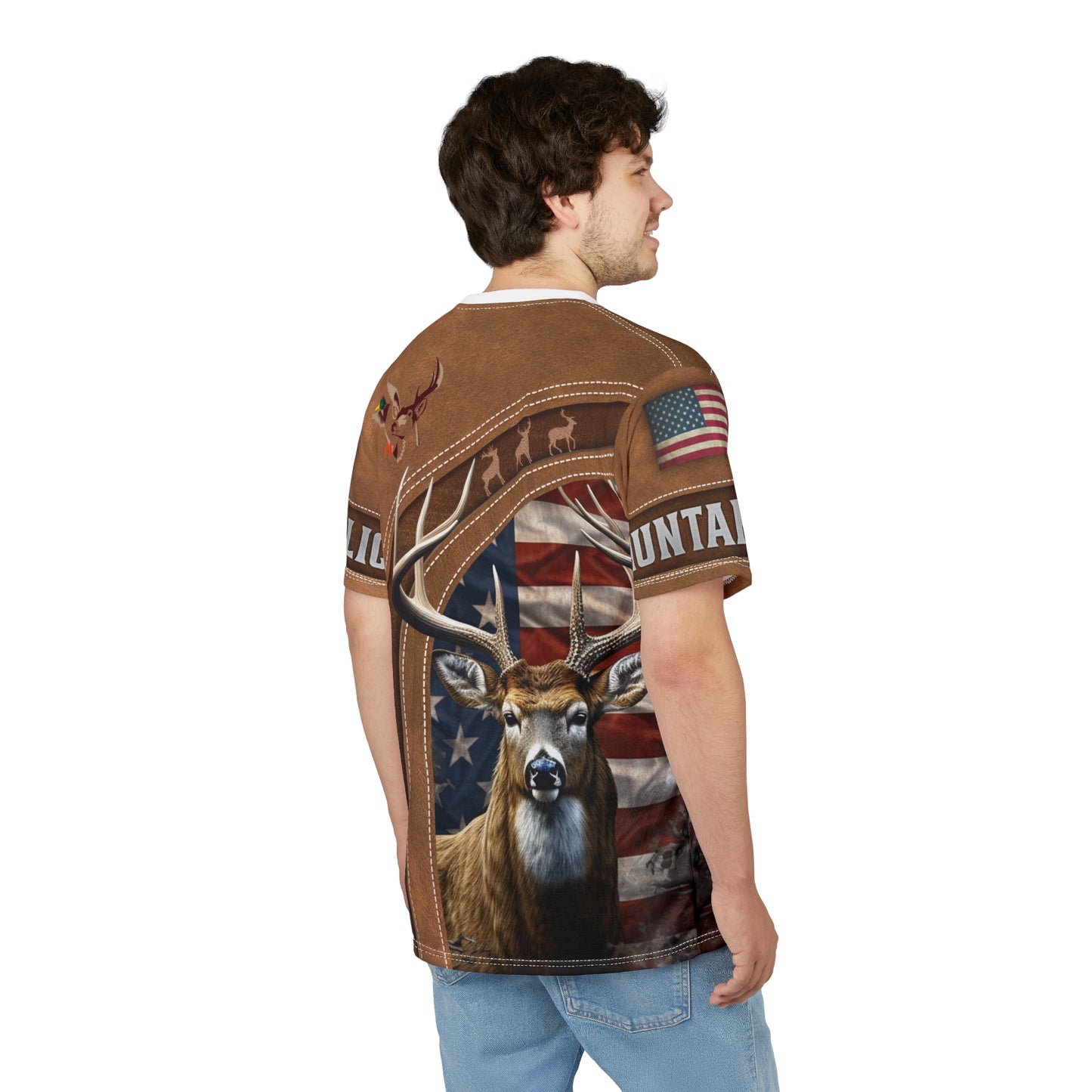 Buckaholic Hunter Personalized Unisex Cut & Sew Tee