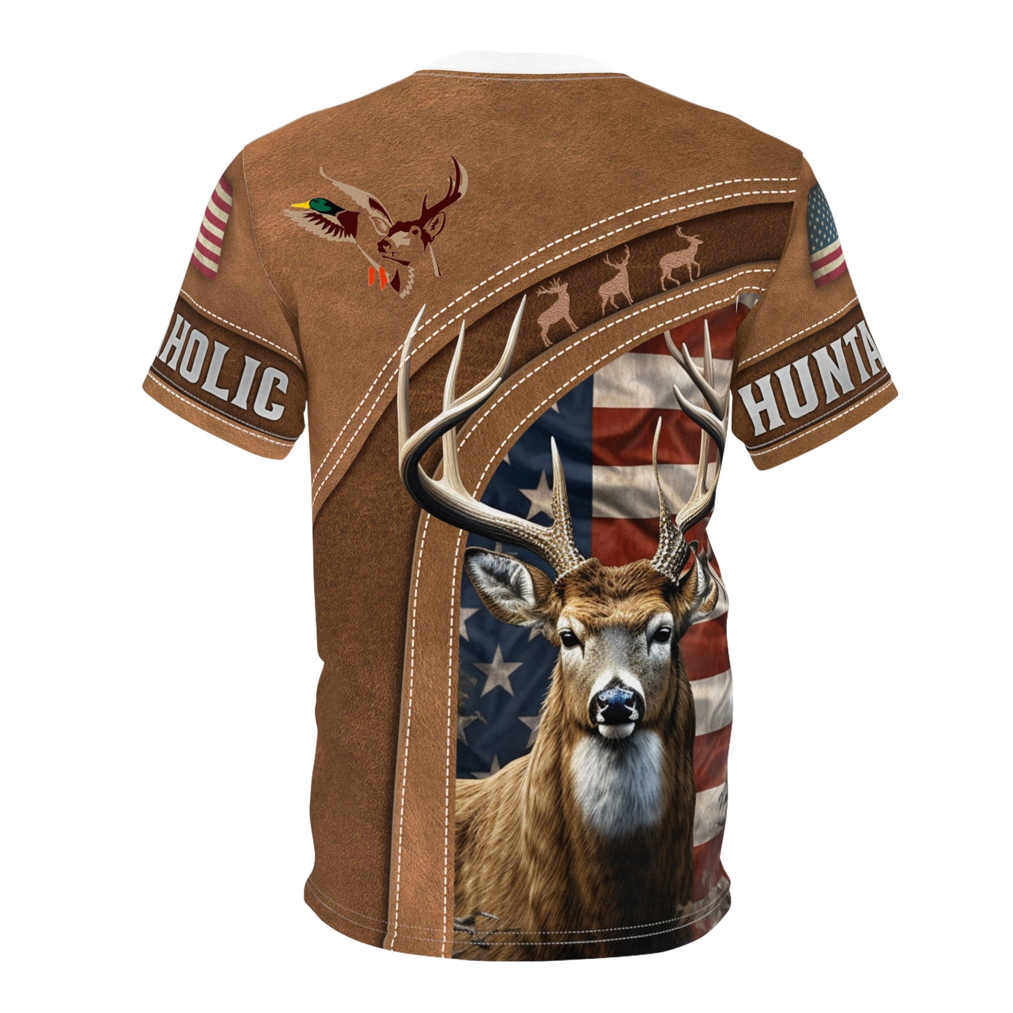 Buckaholic Hunter Personalized Unisex Cut & Sew Tee