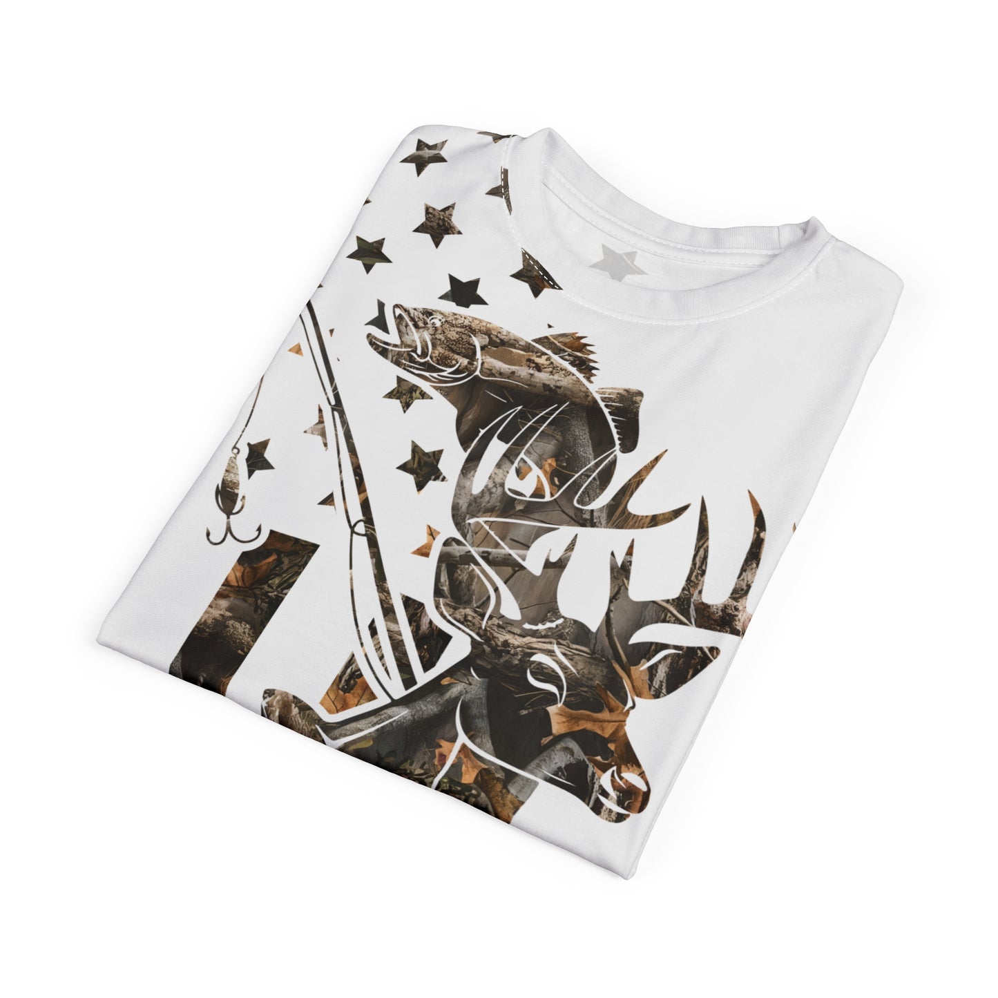 Wilderness Stars & Stripes Personalized Unisex Cut & Sew Tee