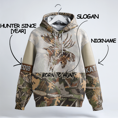 Bull Moose Camo Personalized Hoodie