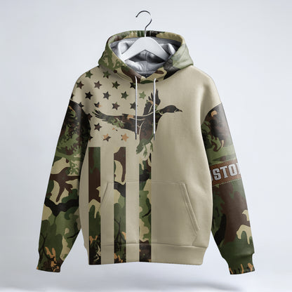 Duck Hunting Hoodie - Personalized Camo Design & Warm Gear