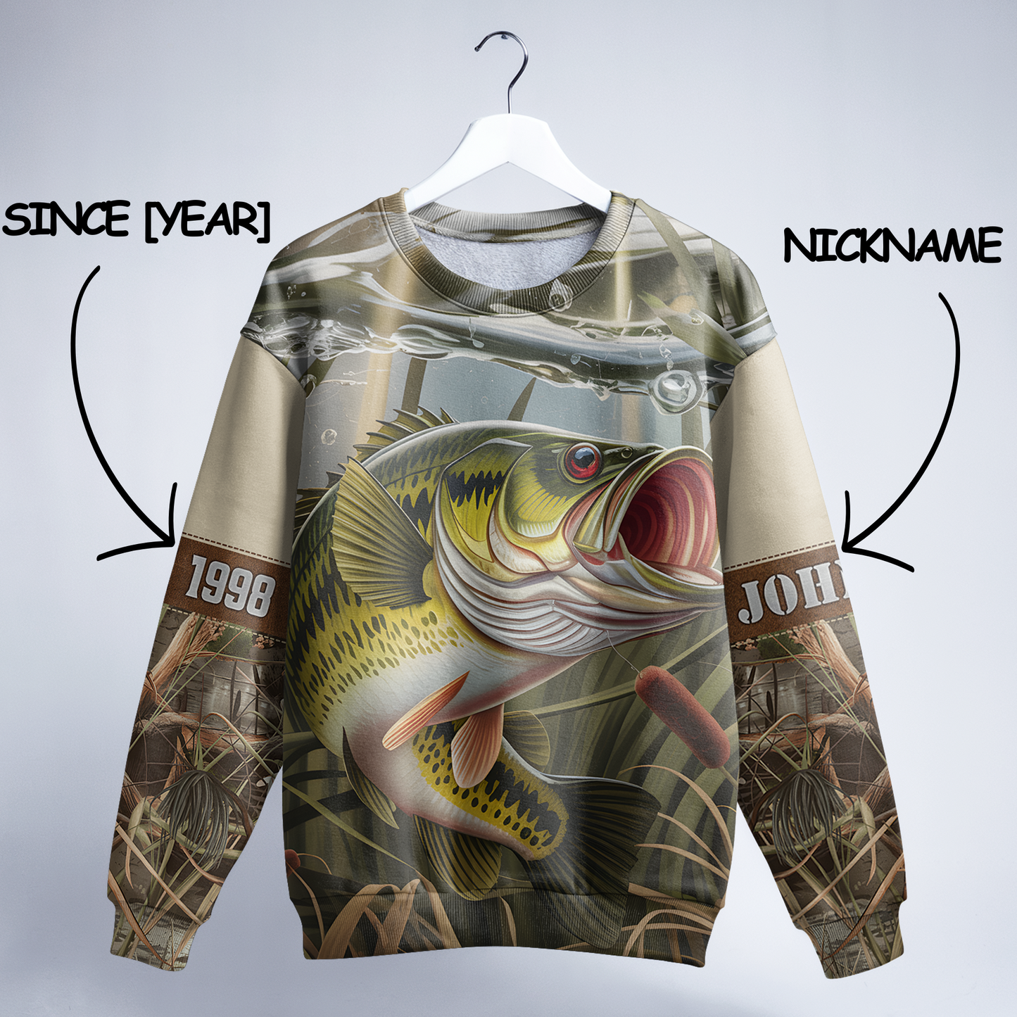 Bass Strike Personalized Unisex Sweatshirt