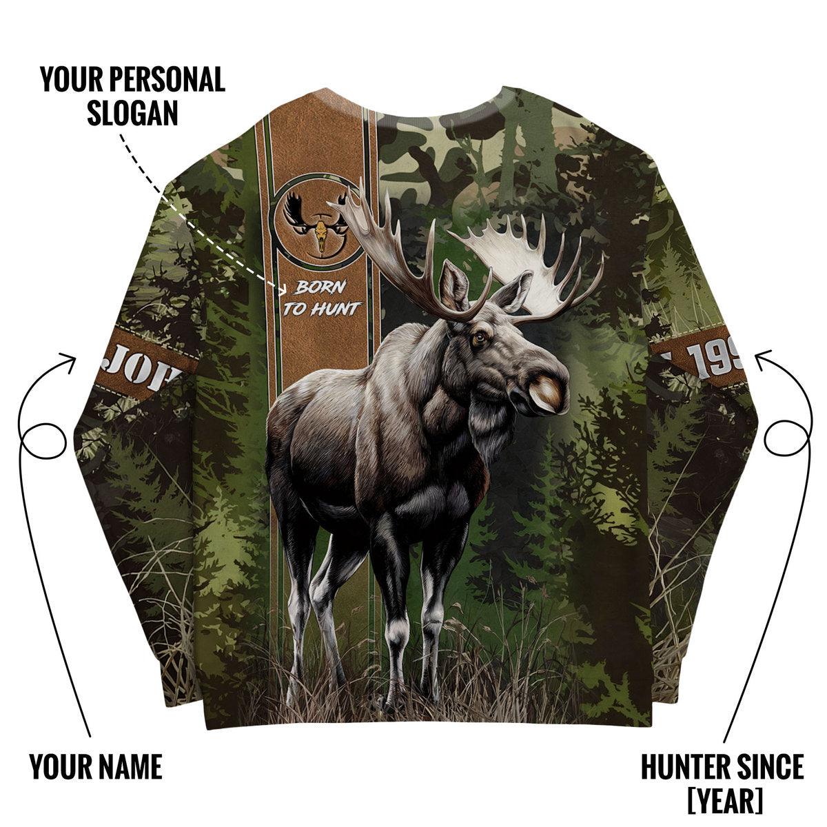 Moose Hunt Legend Sweatshirt Personalized - The Deerly