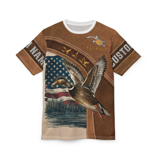 Duck Hunting Heritage Personalized Unisex Cut & Sew Tee