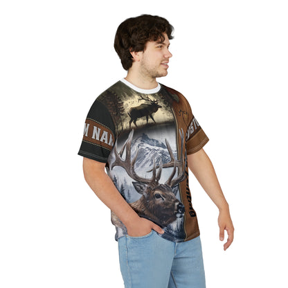 Deer Hunting Majesty Personalized Unisex Cut & Sew Tee