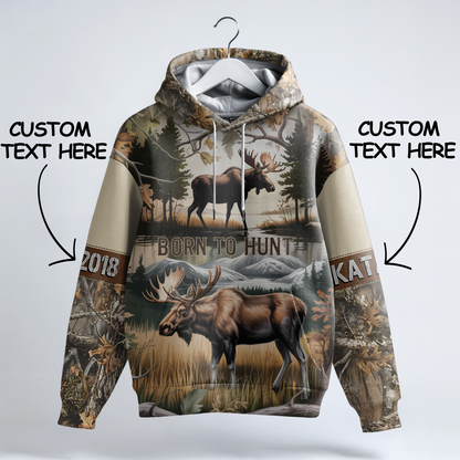Bull Moose Wilderness Personalized Hoodie